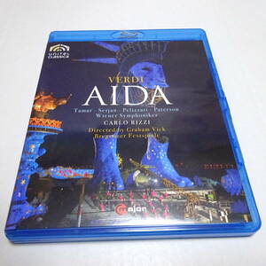 輸入Blu-ray「ヴェルディ：歌劇《アイーダ》」セルジャン/ペリッツァーリ/ヴィック/リッツィ＆ウィーン交響楽団/ブレゲンツ音楽祭2009