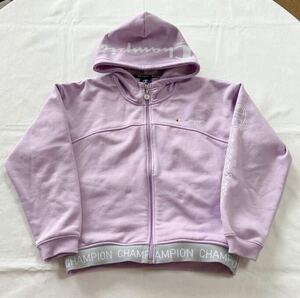 k.中古★子供服キッズ女の子ガールズ★裏起毛ジップアップパーカー150㎝【チャンピオンchampion】トップス★上着★フーディー★送料185円