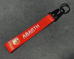 ★ ABARTHアバルト ストラップタイプキーリング RED赤 / 595★
