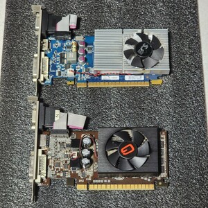 ECS GEFORCE GT430 1GB DDR3/PALIT GEFORCE GT610 1GB DDR3 ジャンク品 2個セット PCパーツ グラフィックカード PCIExpress