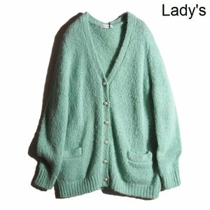 C0003P ▼MADISON BLUE マディソンブルー▼新品 22AW LOOSE BIG MOHAIR カーディガン グリーン パールボタン モヘアニット 秋冬 rb mks