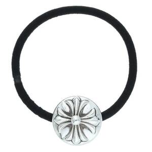 クロムハーツ Chrome Hearts HAIRBAND/クロスボールボタンヘアゴム シルバーコンチョ 中古 OS06