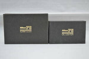 Zippo　ジッポー　ニコンF５　オリジナルグッズ　アラームクロック　ライター　1996年2月　銀仕上げ　２種セット　希少品