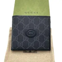 【未使用】Gucci グッチ GGスプリーム コンパクトウォレット 673000
