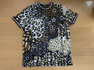 ドルチェ&ガッバーナ DG #DGMILLENNIALS 総柄 グラフィック レオパード デザイン クルーネック Tシャツ 綺麗