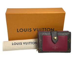 ルイヴィトン 二つ折り財布 M69433 ポルトフォイユ・ジュリエット モノグラム 二つ折り財布 LOUIS VUITTON フューシャ レディース 中古