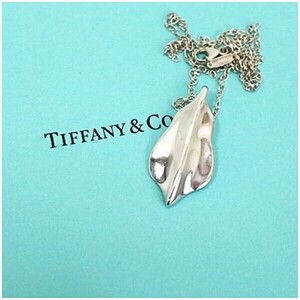 53743 ティファニー ネックレス リーフ シルバー925 中古 ABランク TIFFANY&Co｜女性用 レディース