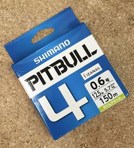 [新品] SHIMANO シマノ PITBULL 4 ピットブル 4 0.6号 150m（ライムグリーン） #PEライン #4ブレイド #X4 #アジング #豆イカ #エギング
