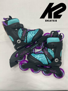 【送料無料】K2 Skate ケーツー スケート ジュニア Marlee Pro 19.5cm-23cm インラインスケート ライトブルー/パープル k2i210202201400