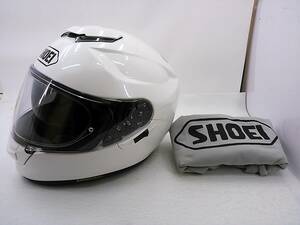 【送料無料】使用極わずか 程度上 2019年製 SHOEI ショウエイ GT-Air ルミナスホワイト Lサイズ インナーバイザー フルフェイスヘルメット