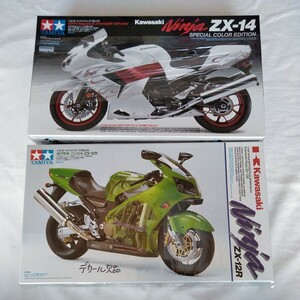 タミヤ　1/12スケールプラモデル　カワサキZXー14&ZX12R 2個セット