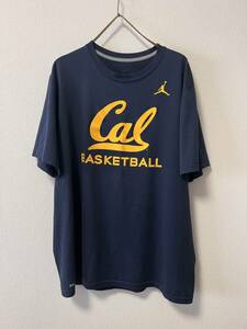 NIKE (ナイキ) JORDAN NCAA大学バスケ University of California (カリフォルニア大学)プラクティスTシャツ (L：USサイズ)