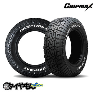 グリップマックス INCEPTION XT 285/50R20 119/116Q RWL レイズドホワイトレター 20インチ 4本セット GRIP MAX インセプションXT ホワイト