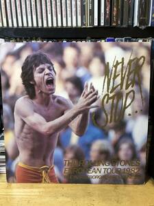THE ROLLING STONES/NEVER STOP 3LP(3枚組) 見開きジャケット　1982年スウェーデン公演