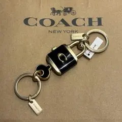 COACH コーチ キーホルダー 南京錠 バックチャーム 鍵型