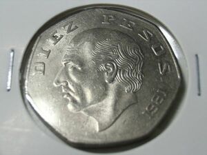 メキシコ　１０ペソ硬貨　１９８１年　