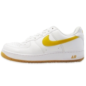 NIKE ナイキ 27cm AIR FORCE 1 LOW RETRO QS FD7039-100 エアフォース1 レトロ クイックス WHITE/UNIVERSITY GOLD 22000530