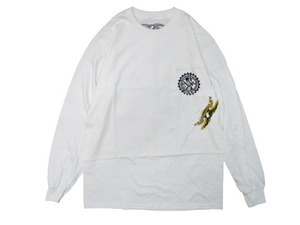 新作☆最安 ANTIHERO アンタイヒーロー UNION 18 LOCAL L/S POCKET T-SHIRTS 白 SIZE:M.アンチヒーロー spitfire thrasher