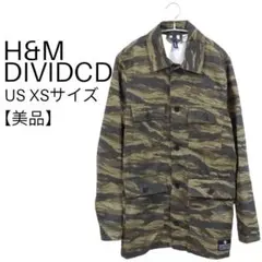 【美品】 H&M DIVIDCD ゆったり ミリタリージャケット USXS 長袖