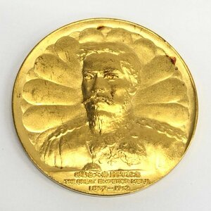 K24　純金メダル　明治大帝100年記念　1000刻印　総重量51.3g【CDAI7022】