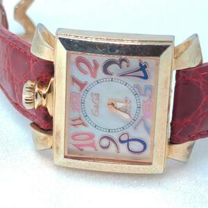 【正規稼働】ガガミラノ ナポレオーネ QZ シェル文字盤 レディース　腕時計