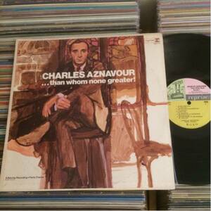 CHARLES AZNAVOUR LP THAN WHOM NONE GREATER!