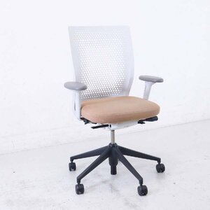 vitra. ヴィトラ【ID Air】ID Chair Concept IDチェア デスクチェア 肘付き 布張り ブラウン系 アントニオ・チッテリオ IDエア★802h15