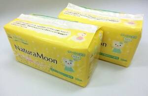 【新品】[2個セット]Natura Moon ナチュラムーン 生理用ナプキン 多い日の昼用 (羽なし) 18枚入×２個 (Y-537)