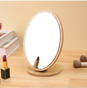 鏡 卓上鏡 ミラー 化粧鏡 おしゃれ 可愛い かわいい 折りたたみ 折り畳み 木製 楕円 角度調整可能 軽い 軽量 シンプル