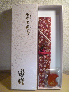 布製桜柄箸ケース＆漆器製桜柄箸置き　新品・未使用・展示品