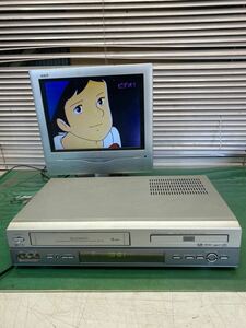 (418) DVDプレーヤー VHS ビデオカセットレコーダーDVH-70A 一体型 ジャンク