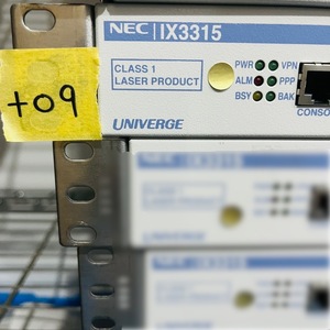 ＋09【通電OK】NEC IX3315 UNIVERGE ルーター VPN構築 10ギガビット イーサネット メタル接続 光接続 最大5,000拠点 収容可能 エヌイーシー