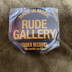 [非売品]rude gallery ルードギャラリー　タワレコ　tower records NO music NO LIFE 缶バッチ　ノベルティ　特典