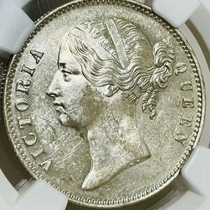 美麗品 1840 英領インド 1ルピー銀貨 ヴィクトリア B ヤングヘッド MS61 ウイリアム・ワイオン ビクトリア