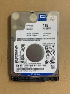 ☆１TB/ 中古ノートPC用　WD Blue　HDD2.5インチ　SATA　１TB　動作品☆②