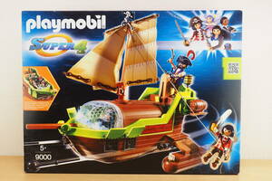 新品未開封 プレイモービル SUPER4 9000 空飛ぶ海賊船 playmobil