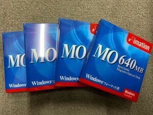 OD3-640SWIN 3.5型MO 640MB Win/DOSフォーマット 1枚入　4枚セット　イメーション 