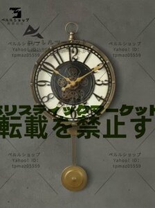 ヨーロピアン掛け時計 レトロ クロック振り子時計 インテリア