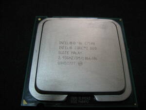 Intel Core 2 Duo E7500 2.93GHz/3MB/1066MHz／TDP 65W（対応ソケット：LGA775）：　中古・動作品