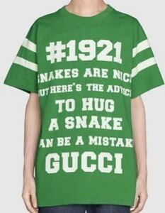 新品 未使用 2021SS グッチ メンズ レディース 半袖Tシャツ オーバーサイズ ビッグシルエット トップス GUCCI TEE ジャージ Tシャツ