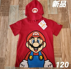 新品　送料無料　マリオ　半袖　tシャツ　パーカー　120 110 スーパーマリオ　UNIVERSAL USJ　Nintendo Switch　任天堂　ユニバ