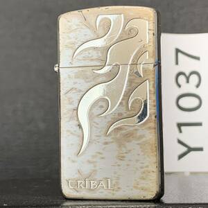 美商品 ZIPPO トライバル シルバースリムジッポー オイルライター Y1037