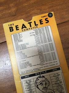 レア　ビートルズ　キャピタルレコード　プロモーション　カード　Beatles computer ビートルズコンピュータ