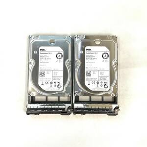 K6042371 DELL 2TB SAS 7.2K 3.5インチ HDD 2点【中古動作品】