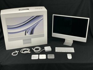 Apple　M3チップ搭載iMac　A2873　8GB　256GB　24-inch　シルバー　初期化済み【CDAO8020】