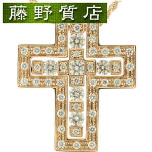 （新品仕上げ済）ダミアーニ DAMIANI ベルエポック クロス ダイヤ ネックレス 十字架 K18 PG × ダイヤ 約0.61ct 20079802 保証書 8806