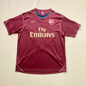 ★NIKE ナイキ Arsenal アーセナル サッカーウエア 半袖 ユニフォーム サイズXL レッド 0.23kg★