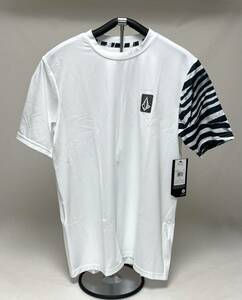 VOLCOM ボルコム A9112404WHT① メンズ XLサイズ 半袖ラッシュガード ホワイト色 ルーズフィット UVカット ヴォルコム 新品 即決 送料無料