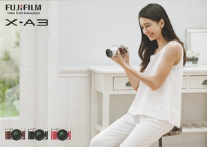 Fujifilm フジ X-A3 の カタログ /2016.9(未使用美品)