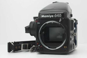 【良品】マミヤ Mamiya 645 PRO ボディ完動品 遮光板・ストラップ付 #84a